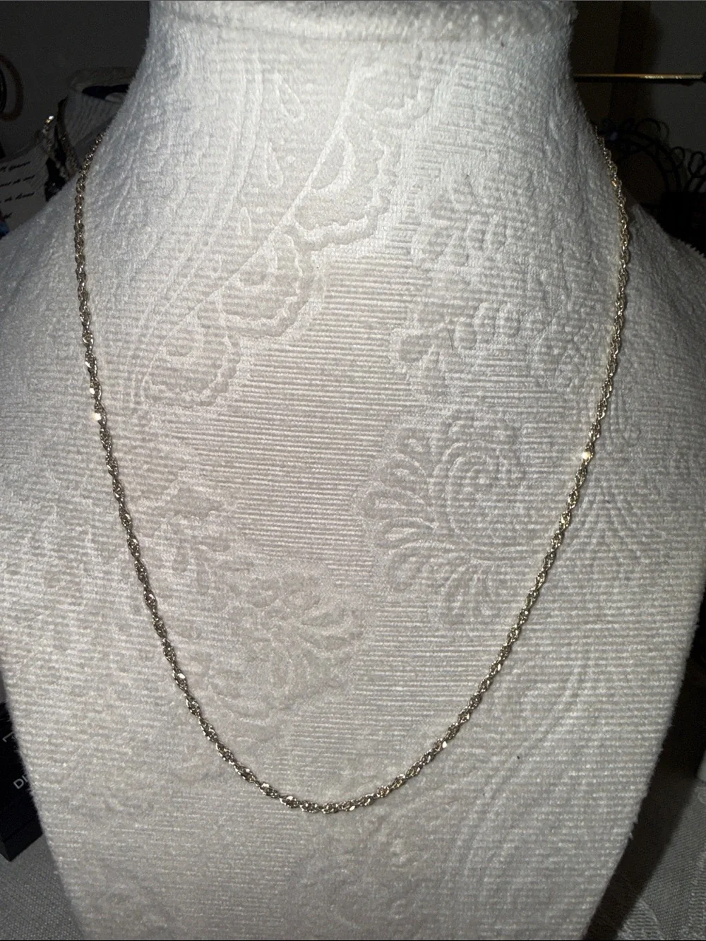 Elegant Silver 925/ Italy  Rope Chain Necklace - Women Jewelry
